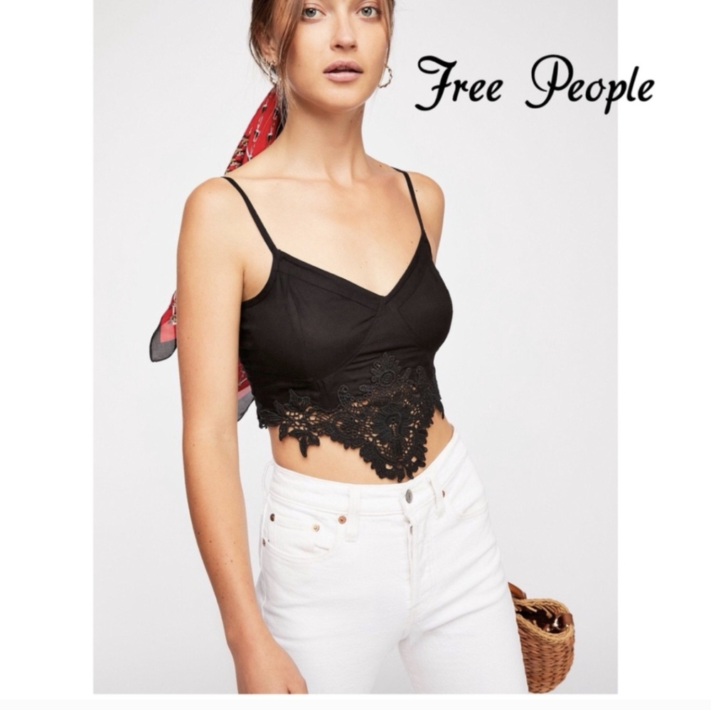 Free People crochet bralette top - Picture 3 of 6